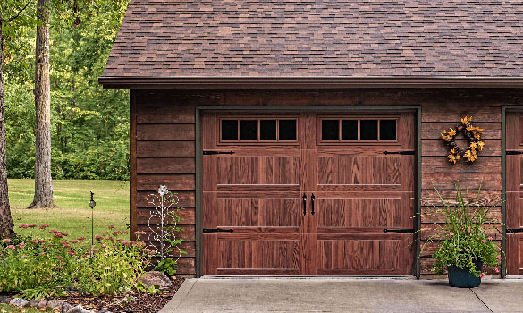 Stamped Carriage House Garage Doors